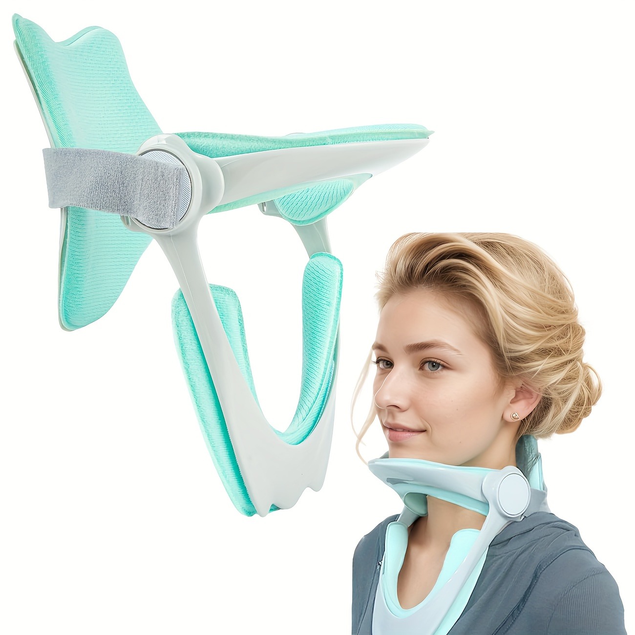 Neck Traction Pillow - Ergonomiczna poduszka pod szyję z regulowanym