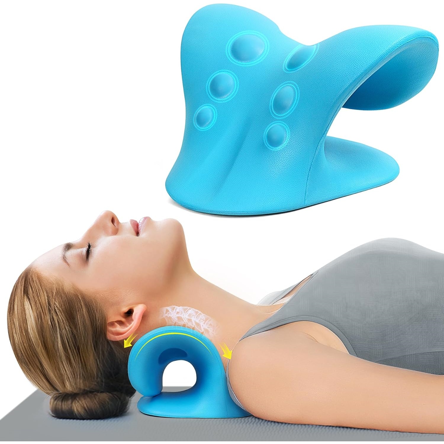 Neck Traction Pillow - Rozciągacz szyi do łagodzenia bólu, relaksator