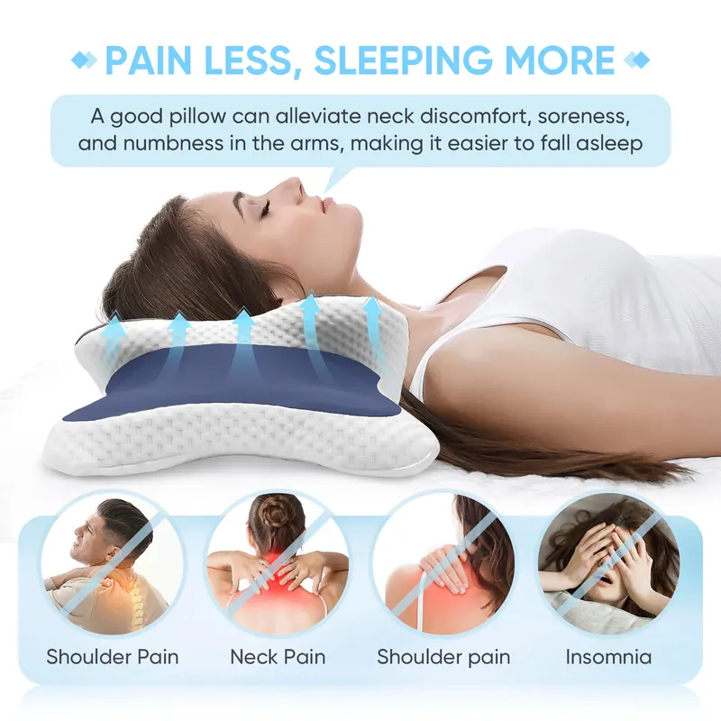 Neck Traction Pillow - Poduszka z pianki memory, poduszka ortopedyczna