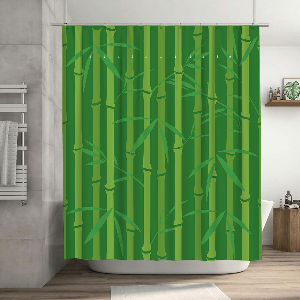 Zielona bambusowa zasłona prys – Bamboo Bath Mat recenzja i cena