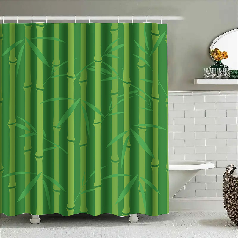 Zielona bambusowa zasłona prys – Bamboo Bath Mat recenzja i cena