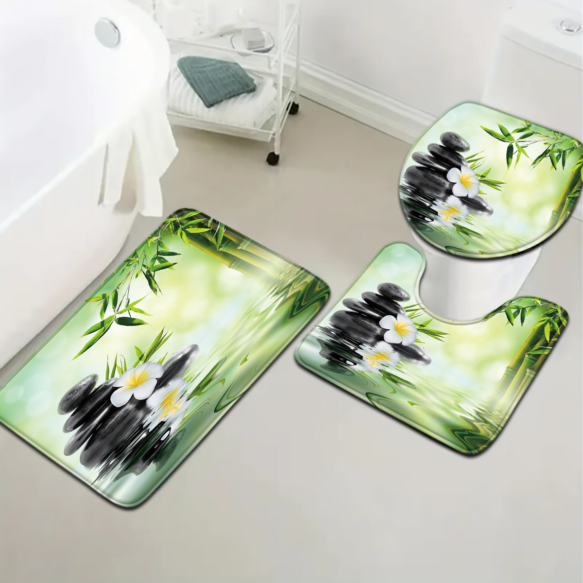 3-częściowy zestaw chińskich b – Bamboo Bath Mat recenzja i cena