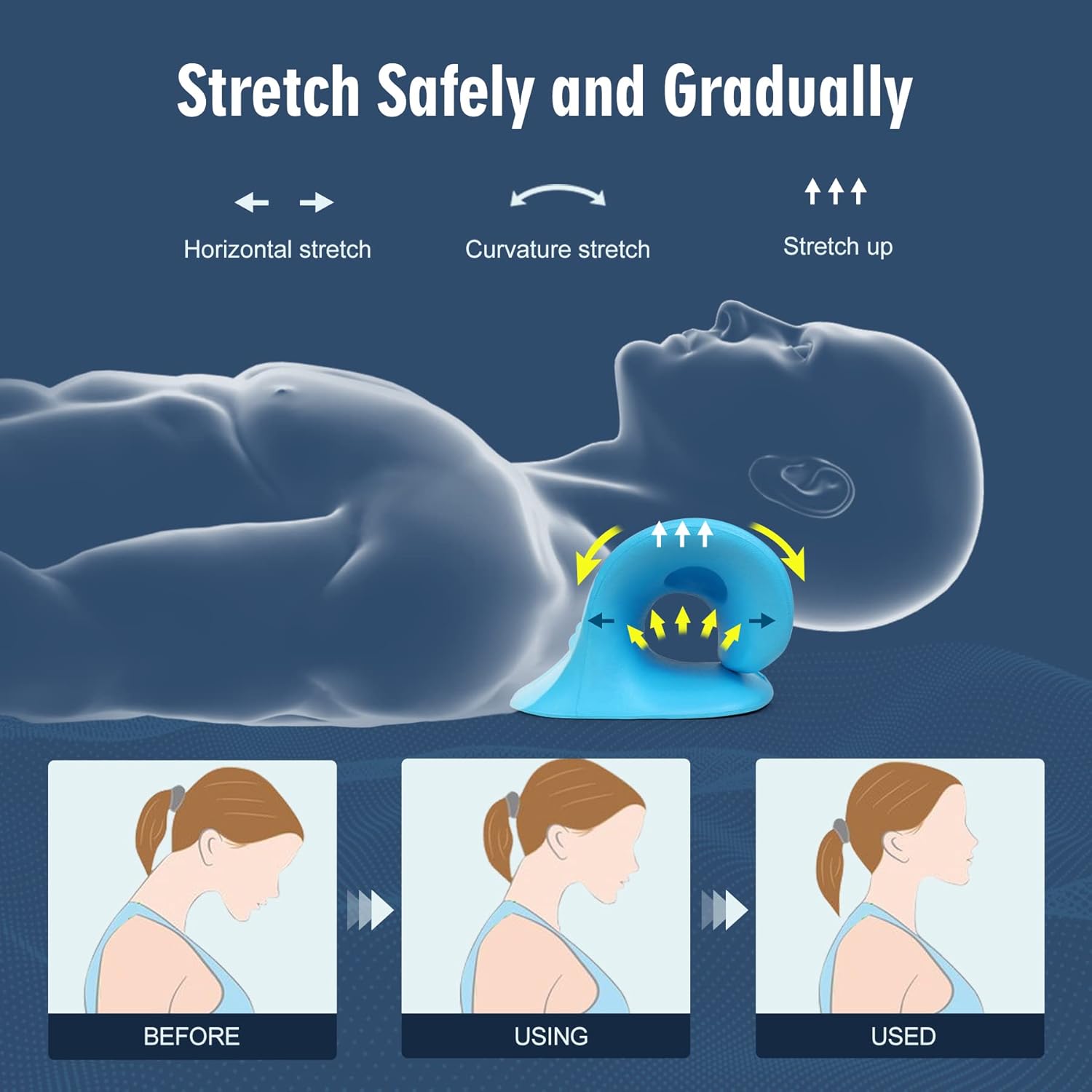 Rozciągacz szyi do łagodzenia  – Neck Traction Pillow recenzja i cena