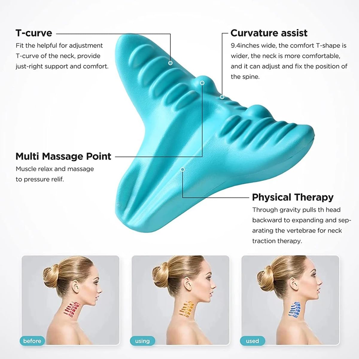 Relaksator szyi i ramion, urzą – Neck Traction Pillow recenzja i cena