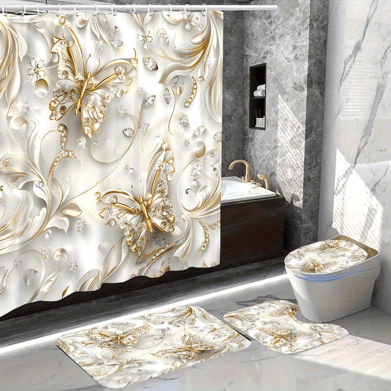 4-częściowy elegancki zestaw z – Bamboo Bath Mat recenzja i cena
