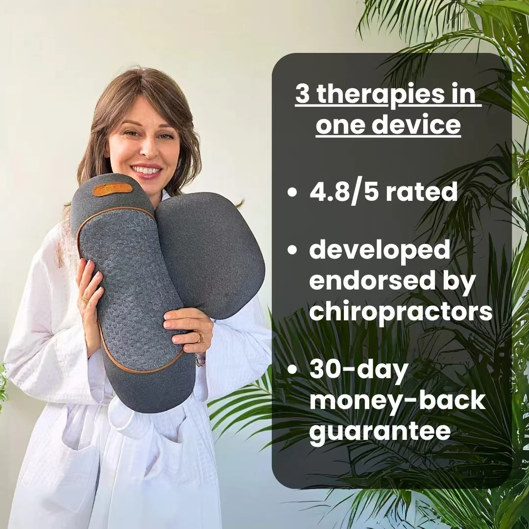 COSSEAL-3-w-1 masażer szyi pod – Neck Traction Pillow recenzja i cena