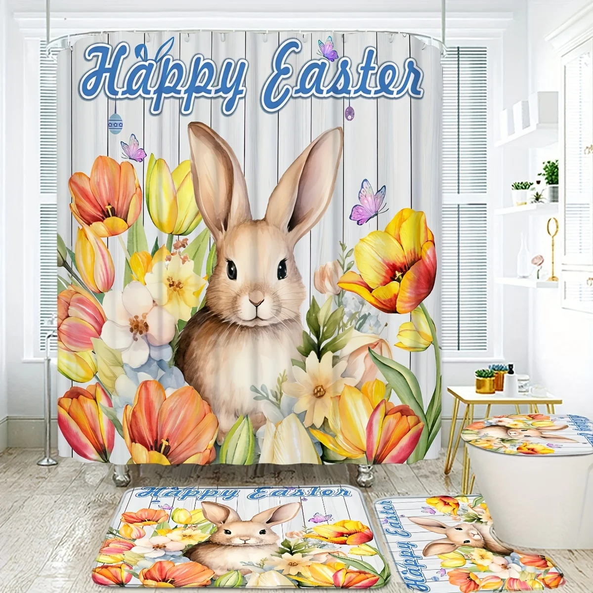 4-częściowy zestaw zasłony pry – Bamboo Bath Mat recenzja i cena