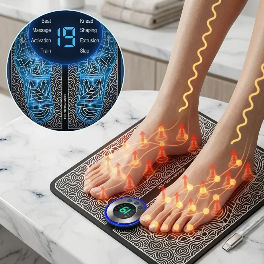 Masażer do stóp EMS, łagodzeni – Ems Foot Massager recenzja i cena
